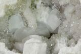 Keokuk Quartz Geode with Calcite Crystals - Iowa #144741-3